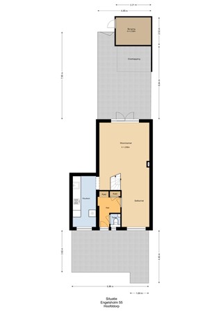 Floorplan - Engelsholm 55, 2133 AD Hoofddorp